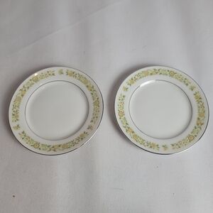 Lot of 2 Towne House Fine China Japan Spring 3094 Dessert Bread Plate